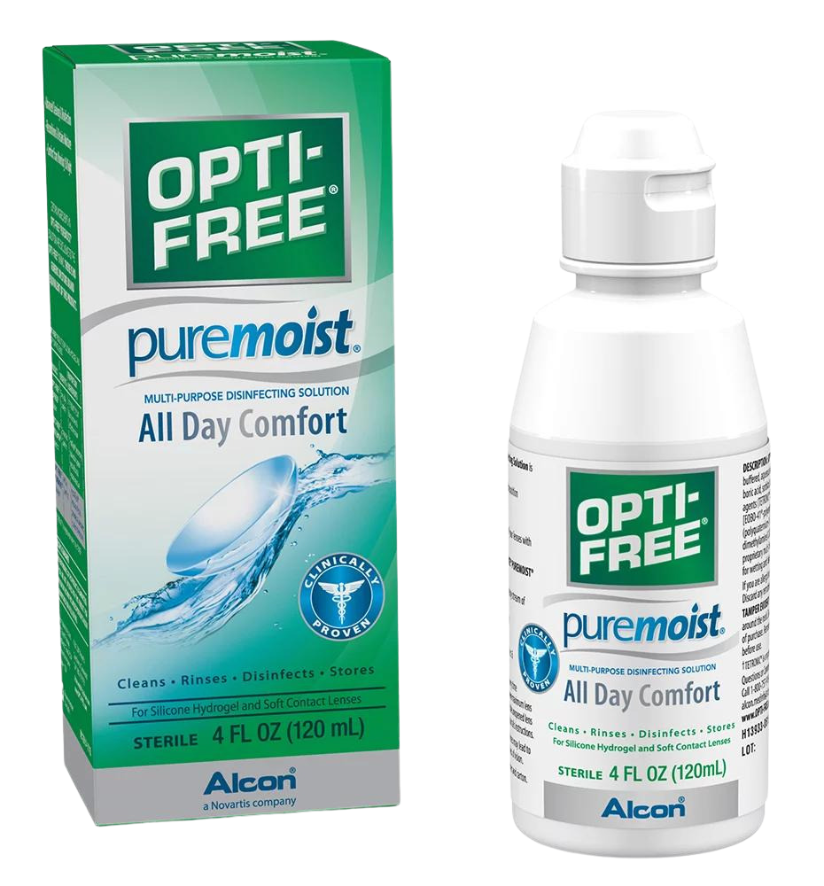Opti-Free Pure Moist contact lens solution